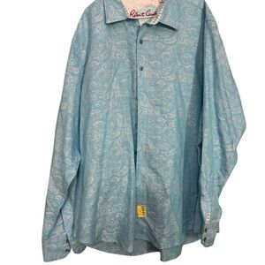 Robert Graham Blue Paisley Shirt